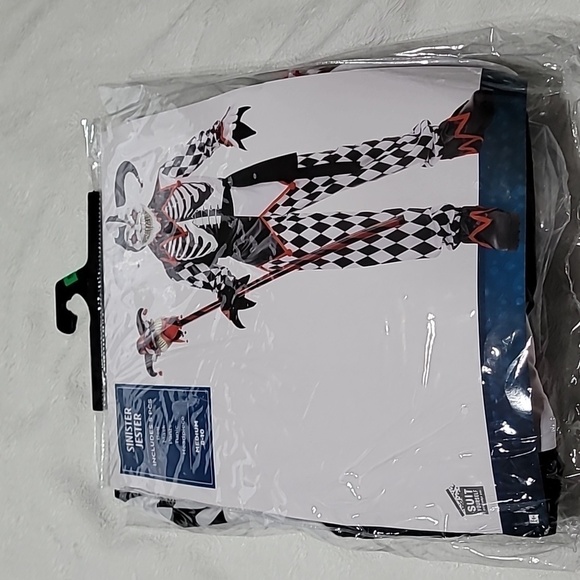 Kids Sinister Jester Halloween Costume Size Medium - Picture 5 of 8